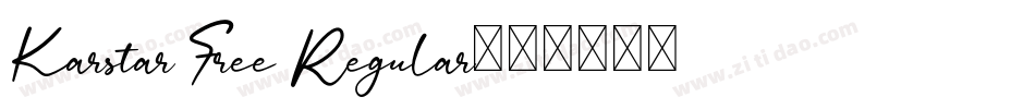 Karstar Free Regular字体转换